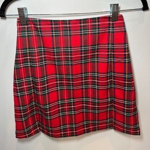 Brandy Melville Plaid Cara Skirt